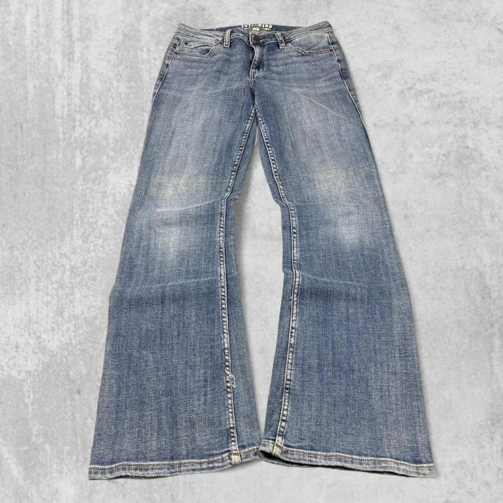 Idyllwind Miranda Lambert Womens Blue Flare Leg Denim Jeans Size 8W x 32L